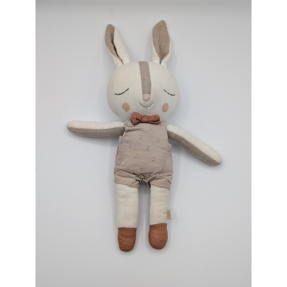 Hallmark Babies Bunny Rabbit Plush Doll Sleeping Eyes Beige Nursery Lovey Soft